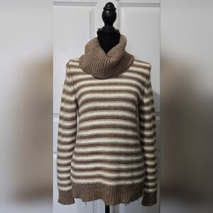 Banana Republic Stripe Turtle Neck Sweater